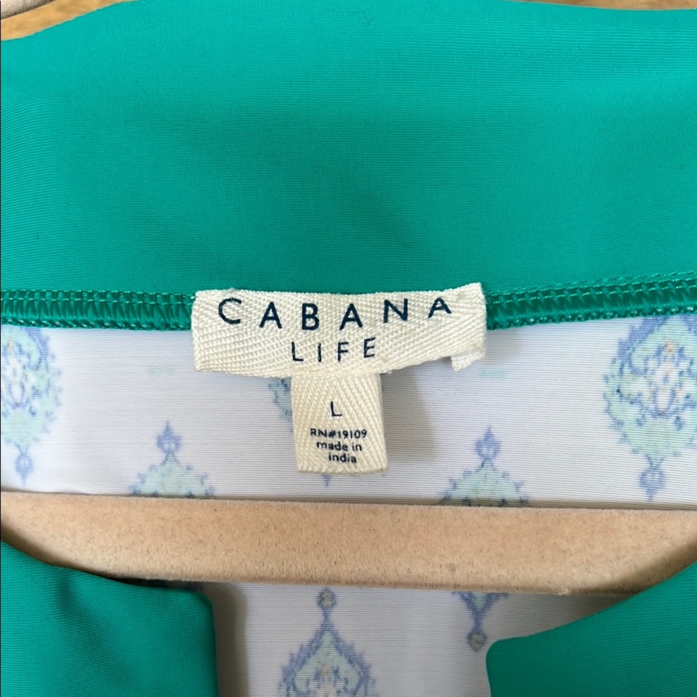 Cabana Life Turquoise and White Tunic Dress - Picture 3 of 5